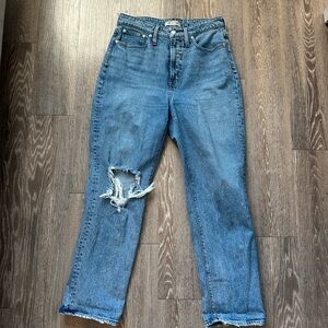 Madewell curvy perfect vintage straight jean